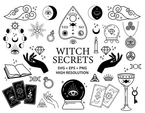 Unlocking the Secrets of Witch Symbols through Intricate SVG Designs